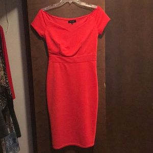 ASOS hot red pinup style dress